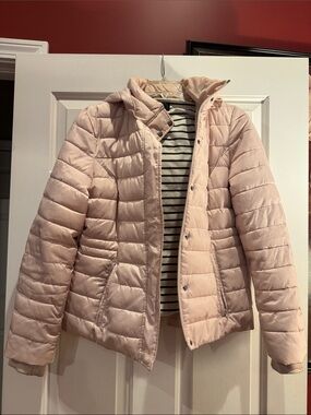Women's Light Blush Quilted Puffer Jacket
